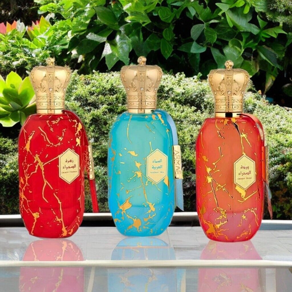 3x Eter Desert Flower, Eter Desert Rose, Eter Arabian Sky EDP 100ml By Armaf