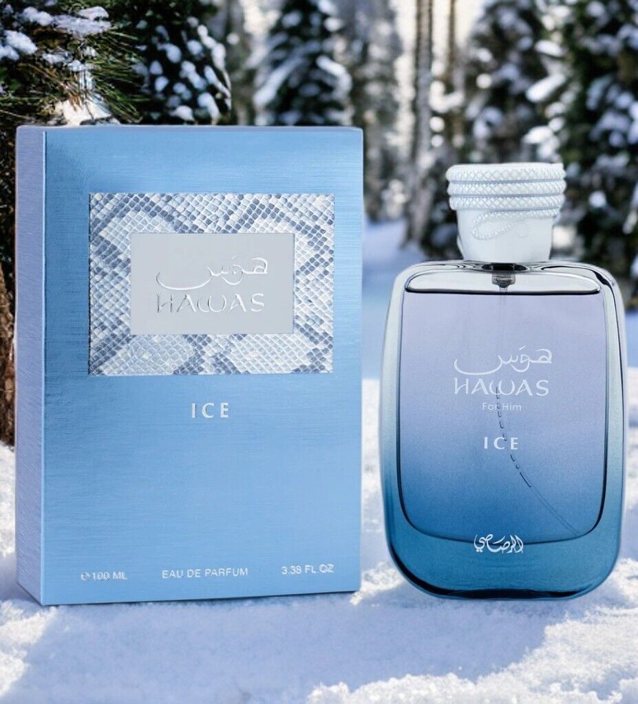 Hawas Ice for Men EDP-100 ML(3.4oz) by Rasasi - Luxury Fragrance