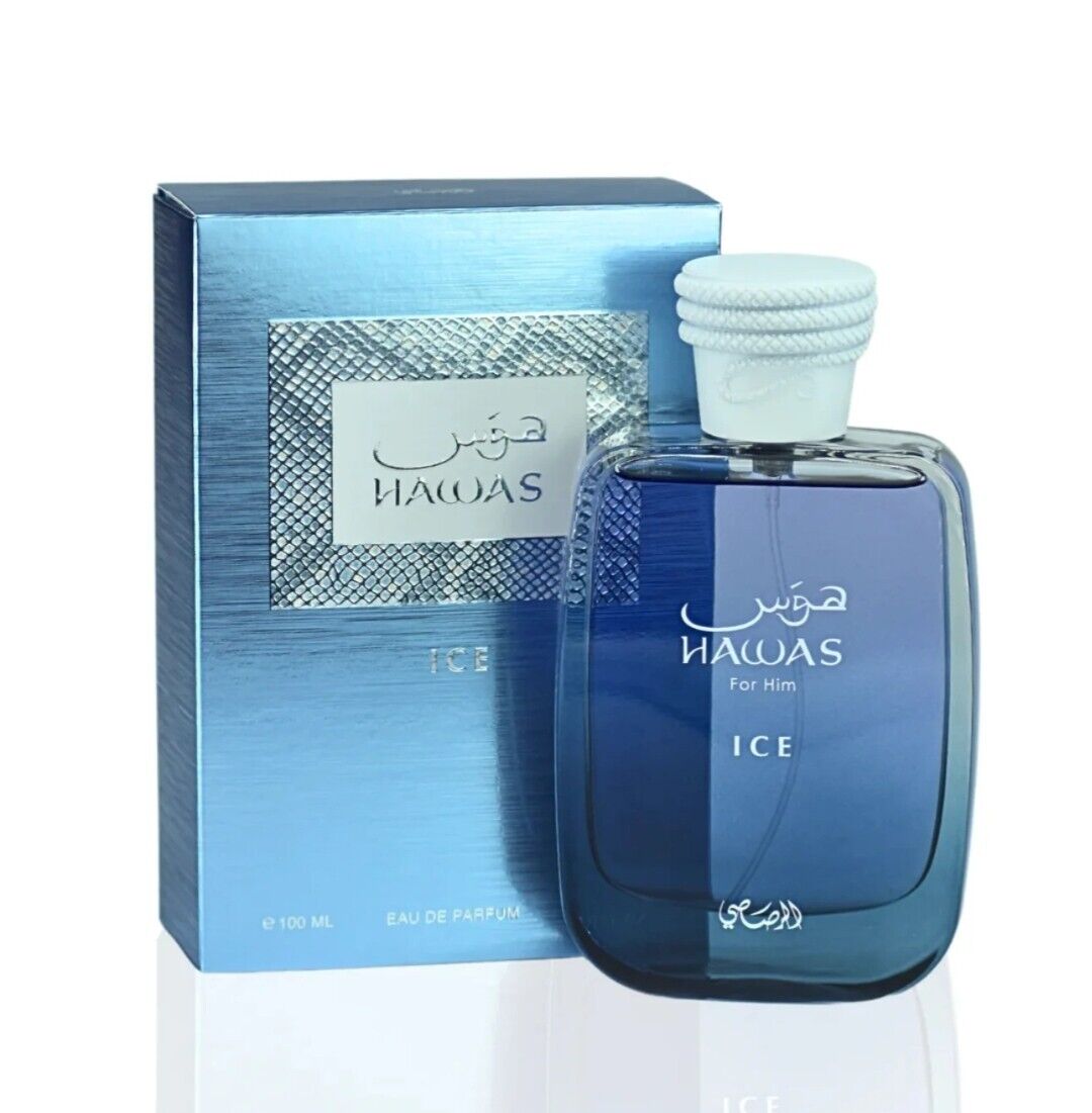 Hawas Ice for Men EDP-100 ML(3.4oz) by Rasasi - Luxury Fragrance