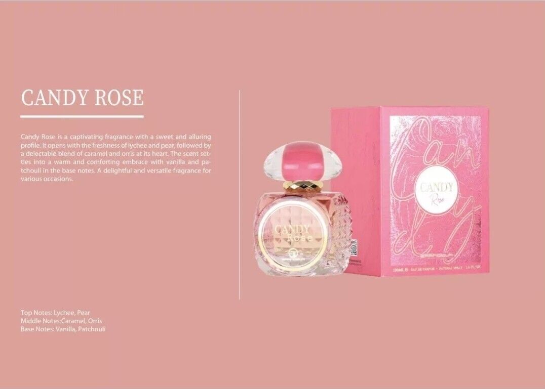 Candy Rose EDP Perfume By Grandeur 100 ML🥇Super Rich Beautiful Fragrance🥇