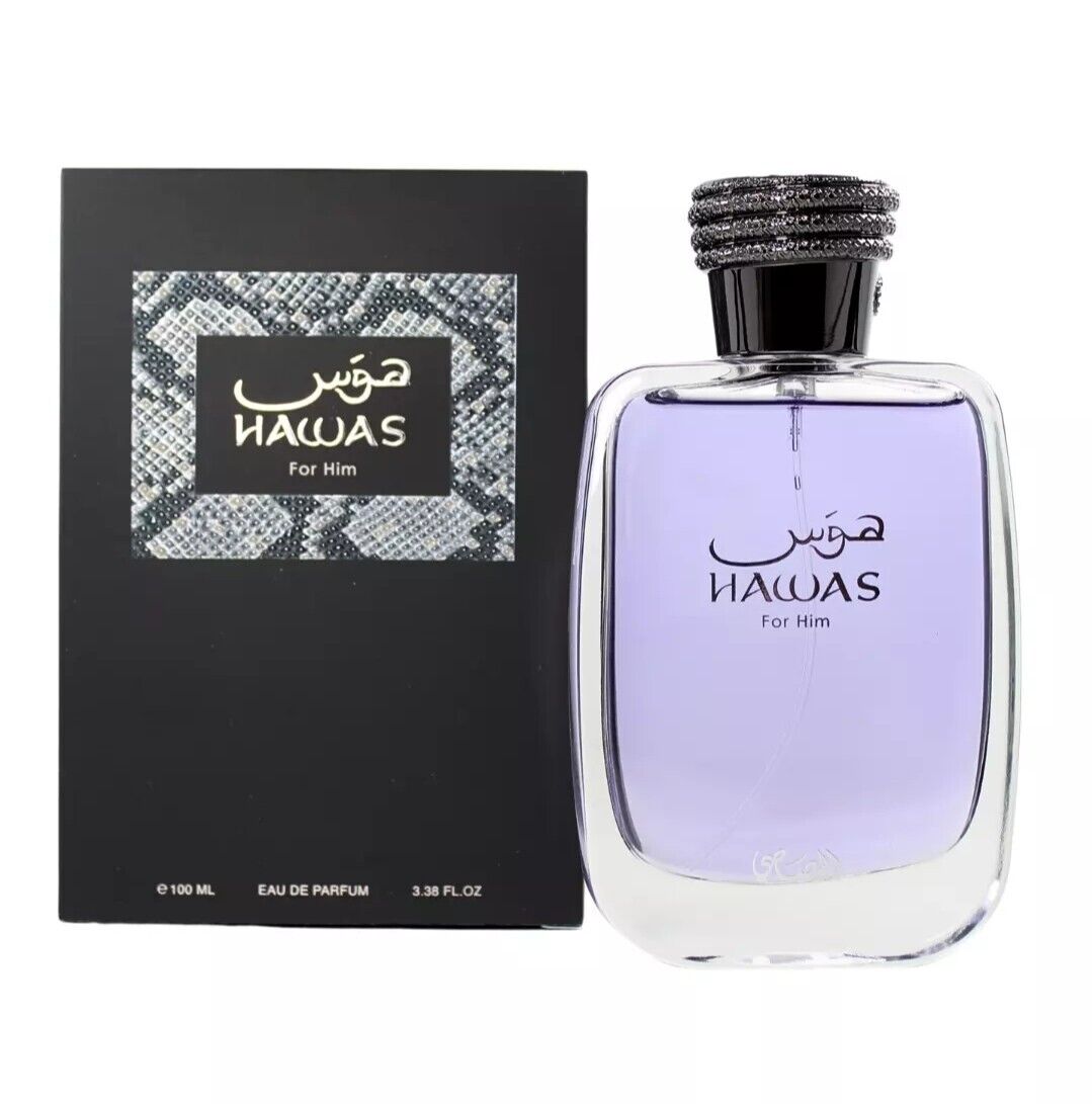 Rasasi Hawas for Him Eau De Parfum 3.38 oz /100 ml For Men's | Fragrance New