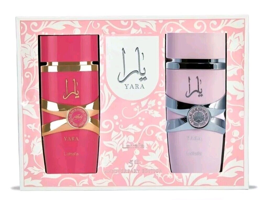 Yara & Yara Candy EDP Sprays 3.4 OZ Gift Set By Lattafa, 5TH ANNIVERSARY EDITION