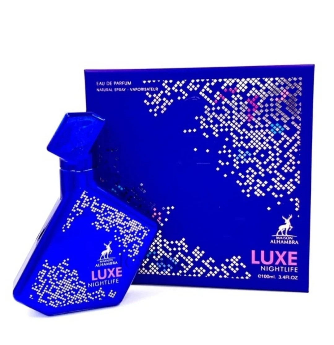 Luxe Nightlife By Maison Alhambra 3.4oz EDP Spray Unisex 🔥Newest Fragrance🔥