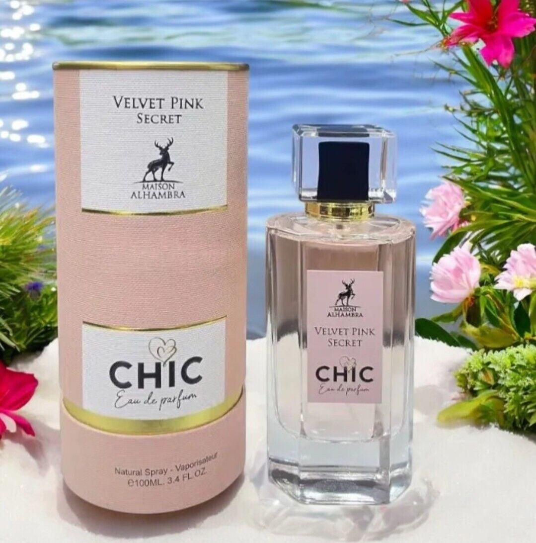 Velvet Pink Secret Chic EDP Perfume By Maison Alhambra 100ML🥇Rich UAE Version🥇
