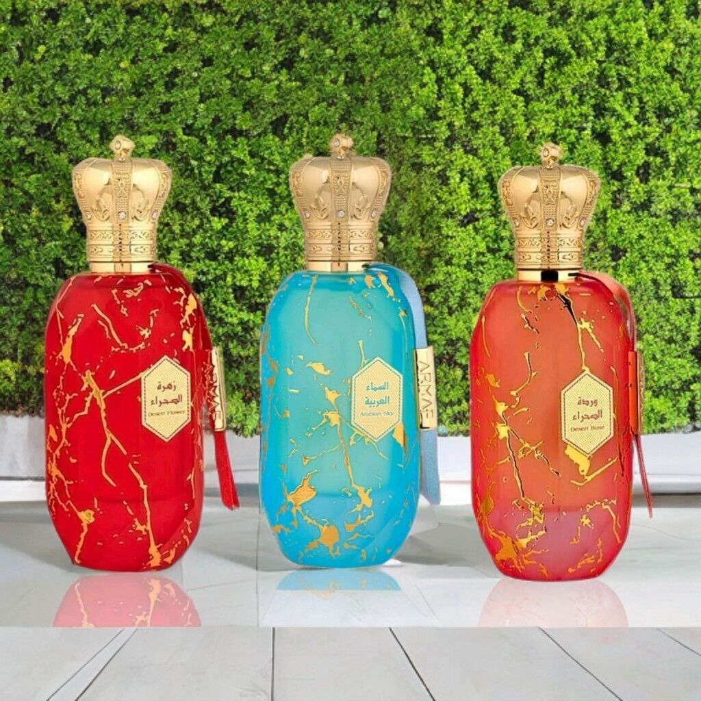 3x Eter Desert Flower, Eter Desert Rose, Eter Arabian Sky EDP 100ml By Armaf