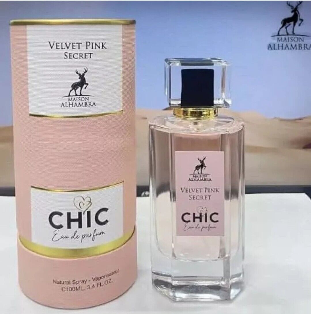 Velvet Pink Secret Chic EDP Perfume By Maison Alhambra 100ML🥇Rich UAE Version🥇