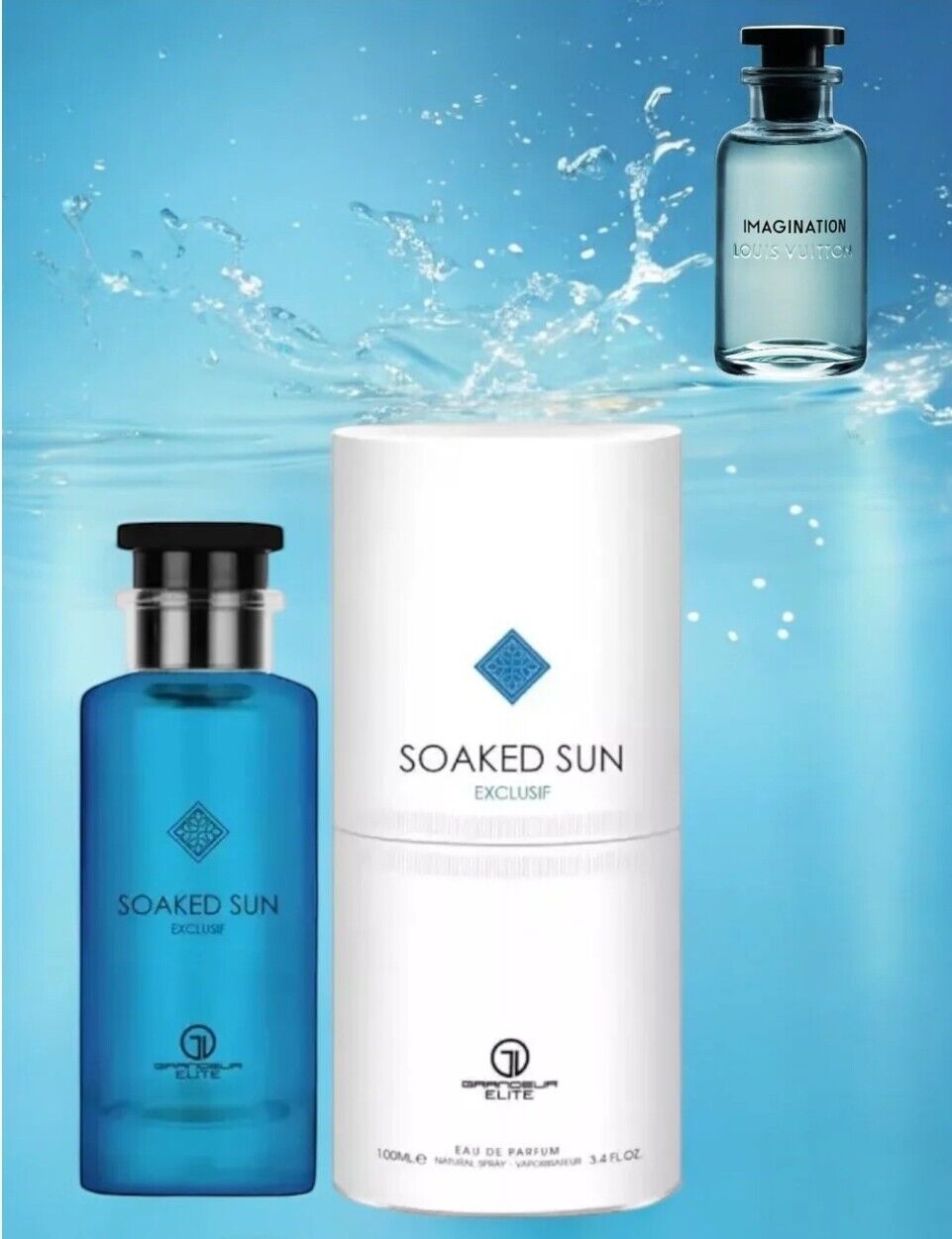 Soaked Sun Exclusif EDP Perfume By Grandeur 100 ML🥇Rich Niche Afternoon Swim🥇
