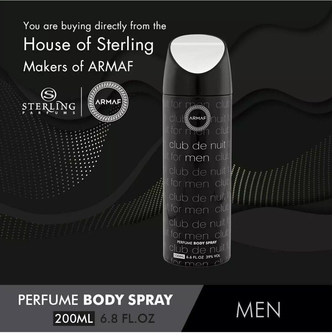Armaf Deo CLUB DE NUIT Intense Perfume Body Spray for Men | 200 ML