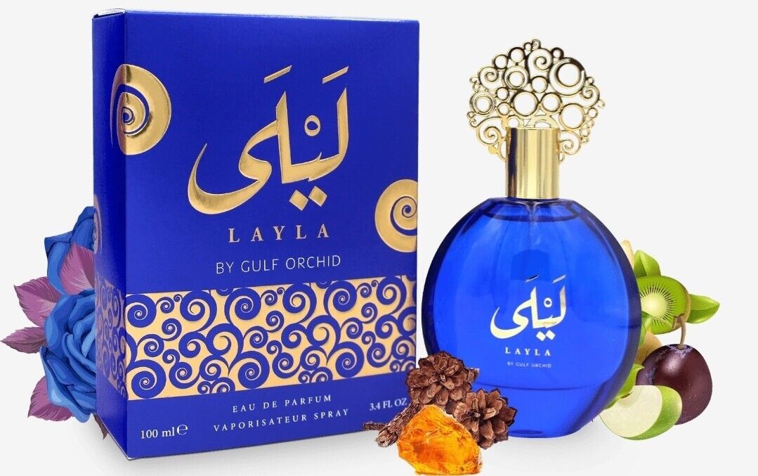LAYLA EDP BY GULF ORCHID, 100ML, ARABIAN PERFUME, 🦋Rich Fragrance For Woman🦋