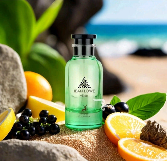 Jean Lowe Vibe EDP by Maison Alhambra 100 ML ⚡️LV Pacific 🍑🌹🍋 🌊