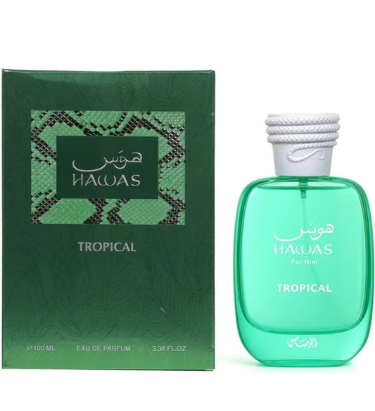 Hawas Tropical EDP Perfume By Rasasi 3.4oz / 100ml