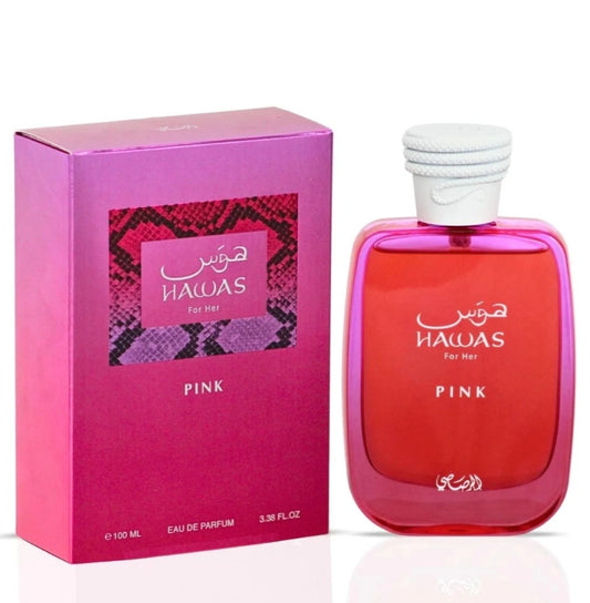 Hawas Pink For Her Eau De Parfum Spray 100ml (3.4 Oz) By Rasasi