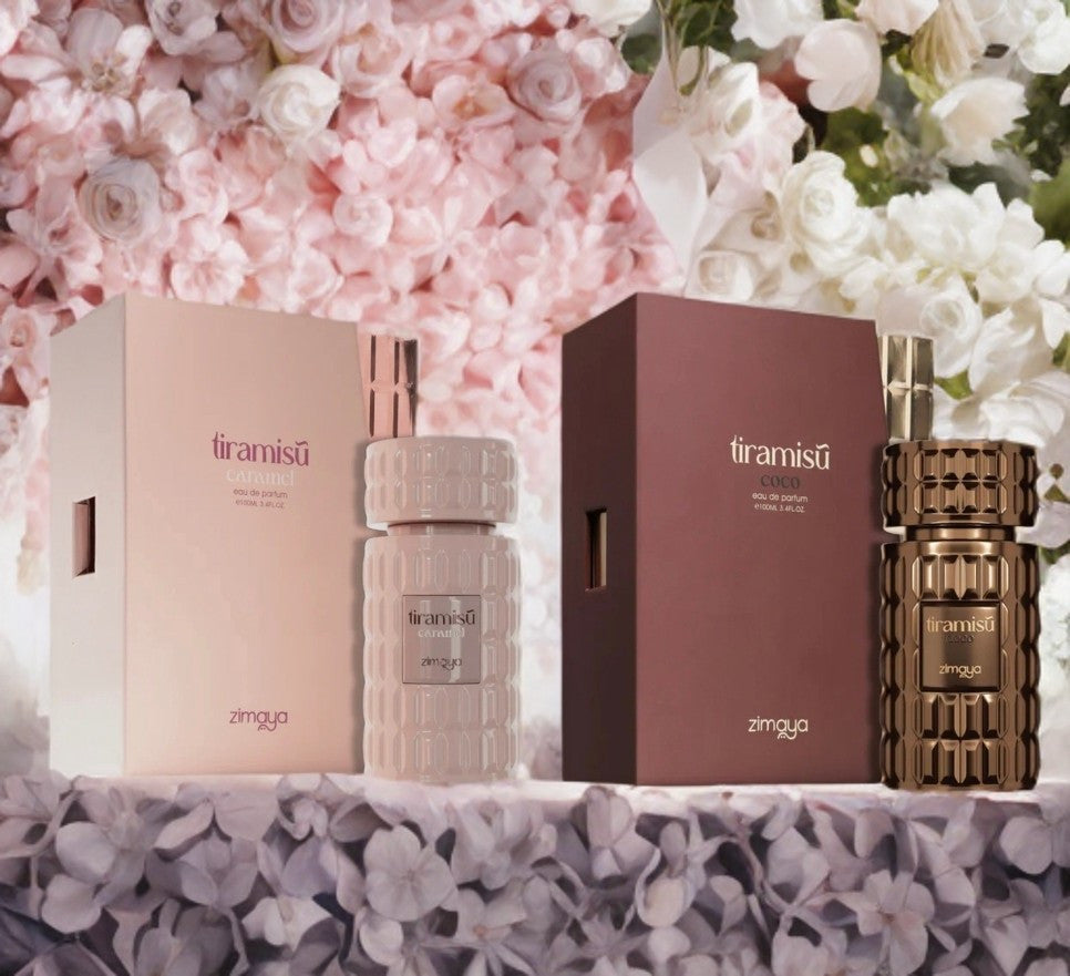 Zimaya COMBO PACK TIRAMISU COCO + CARAMEL EDP 3.4 Oz / 100ml FAST SHIP 🍰🍫